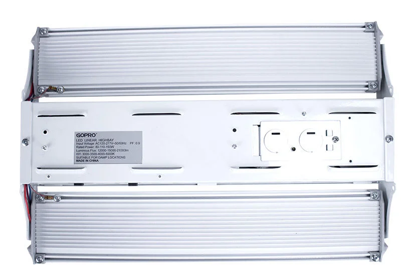Compact Linear High Bay, 33,000 Lumens, 165W/190W/220W Wattage Selectable, 120-277V, CCT Selectable 3000K/3500K/4000K/5000K, White Finish - Image 5