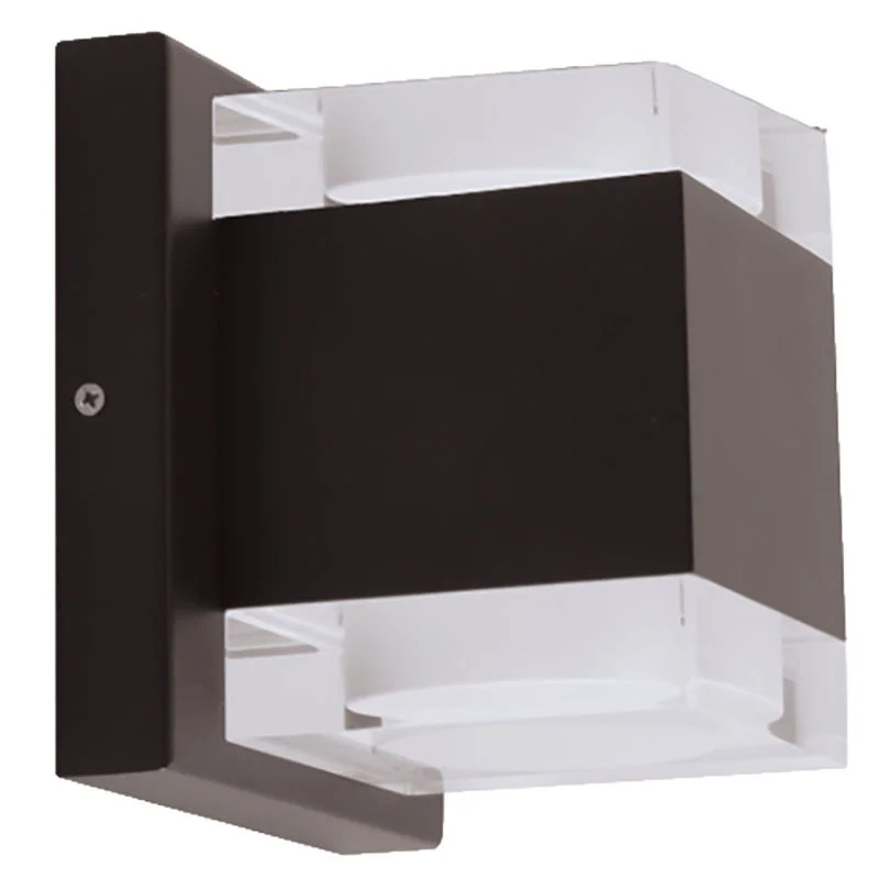 LED Architectural Indoor/Outdoor Wall Light w/Glass Lens, 20 Watt, 1400LM 120V, CCT Selectable 3000K/4000K/5000K, Black, Bronze, or Satin Nickel Finish - Image 2