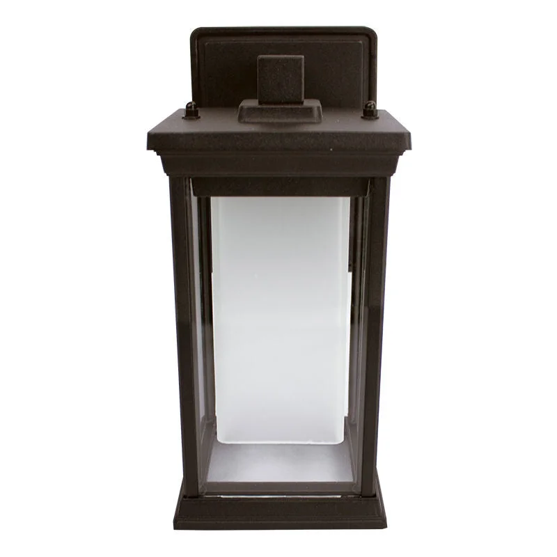 10" LED Outdoor Wall Lantern, 500LM, Oil Rubbed Bronze Finish, 12W, CCT Selectable, 120V - Image 3