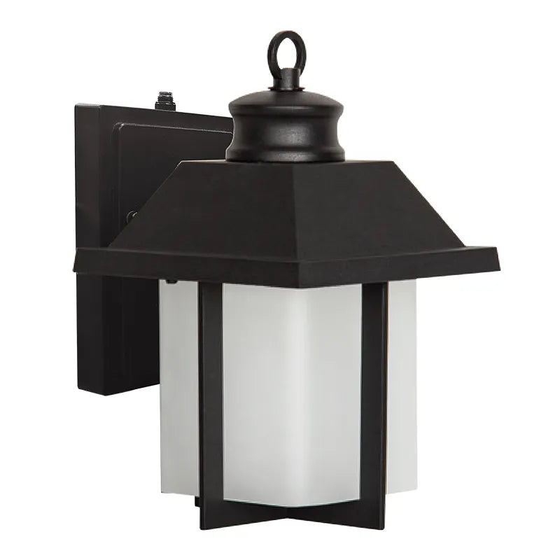 8" Mini Square Lantern with Photocell, 12W, 650 Lumens, CCT Selectable, 120V