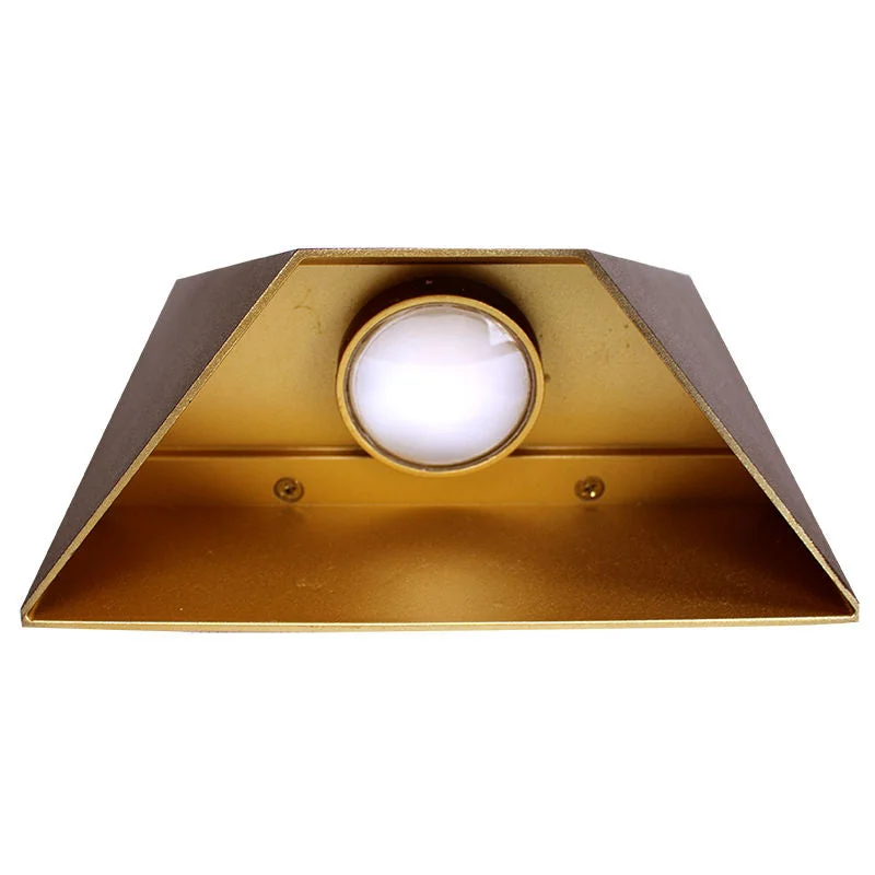 6" Die-Cast Modern Wall Sconce, 630 Lumens, 9W, CCT Selectable 3000K/4000K/5000K, 120V, Bronze Finish - Image 2