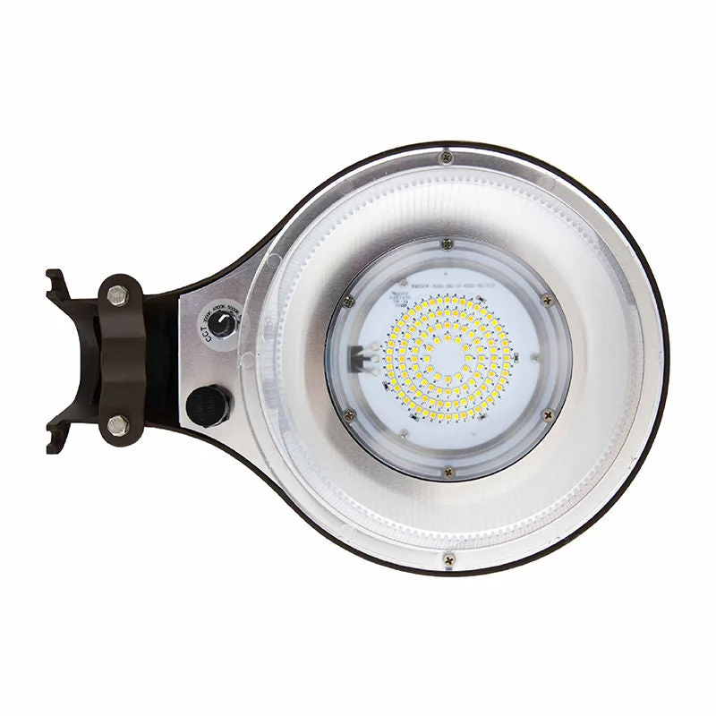 Led Dusk to Dawn Area Light, 17,000 Lumens, 50W/60W/100W/120W Selectable, 120-277V, CCT Selectable 3000K/4000K/5000K/5700K, Dark Bronze Finish - Image 2