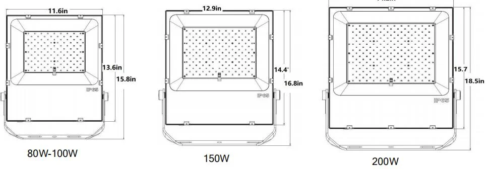 LED Flood Light, 200W, 5000K, Yoke Mount - Image 2