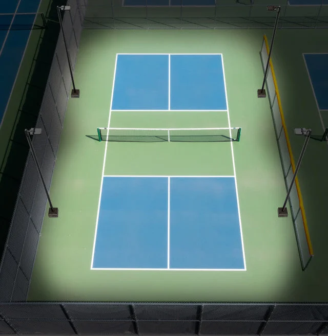 20FT LED Lighting System For Pickleball Court, 4 Light Poles and 4 LED Lights With Sports Optics - Image 2