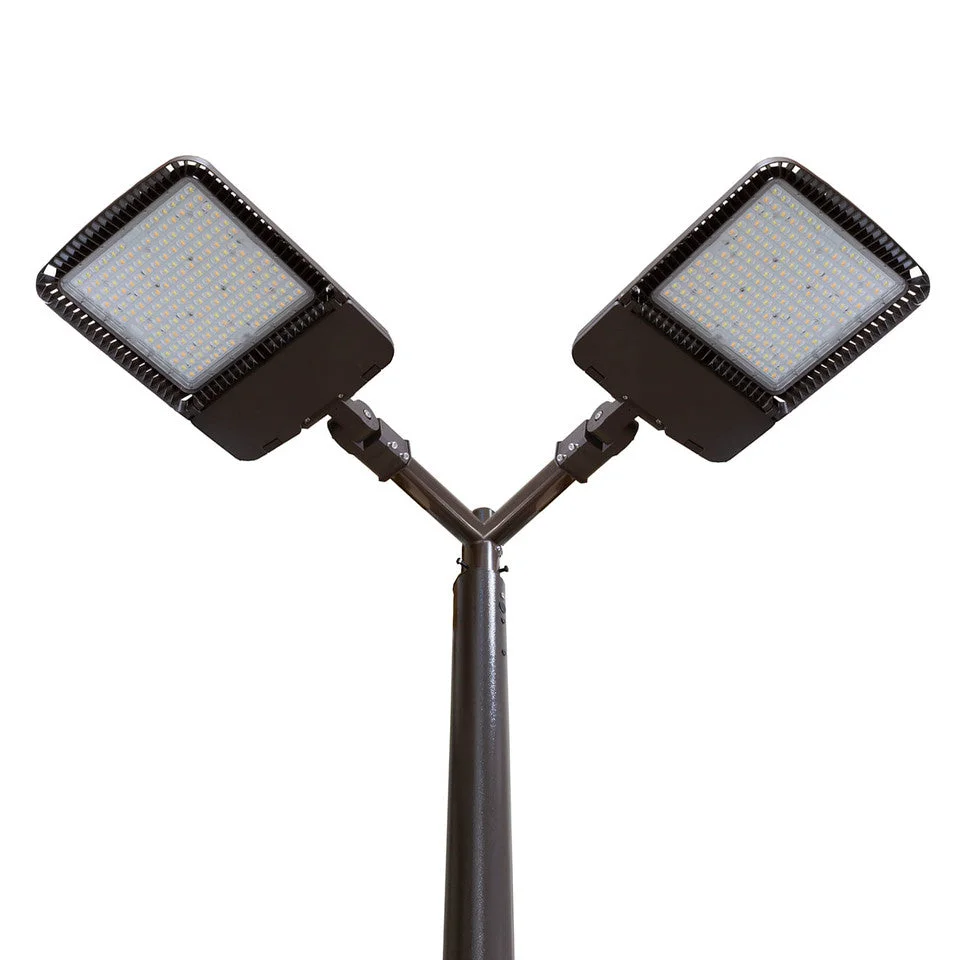 15FT LED Lighting System For Pickleball Court, 2 Light Poles and 4 LED Lights With Sports Optics - Image 4