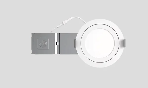 6" Round Multifit Gimbal Light, 800 Lumens, 10W, 120-277V, CCT Selectable 2700K/3000K/3500K/4000K/5000K - Image 4