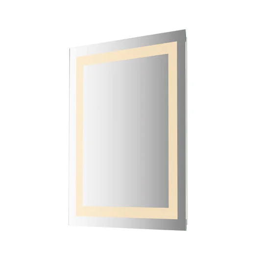 24"Wx30"H Perimeter Frontlit LED Mirror, 990 Lumens, CCT Selectable, 120-277V