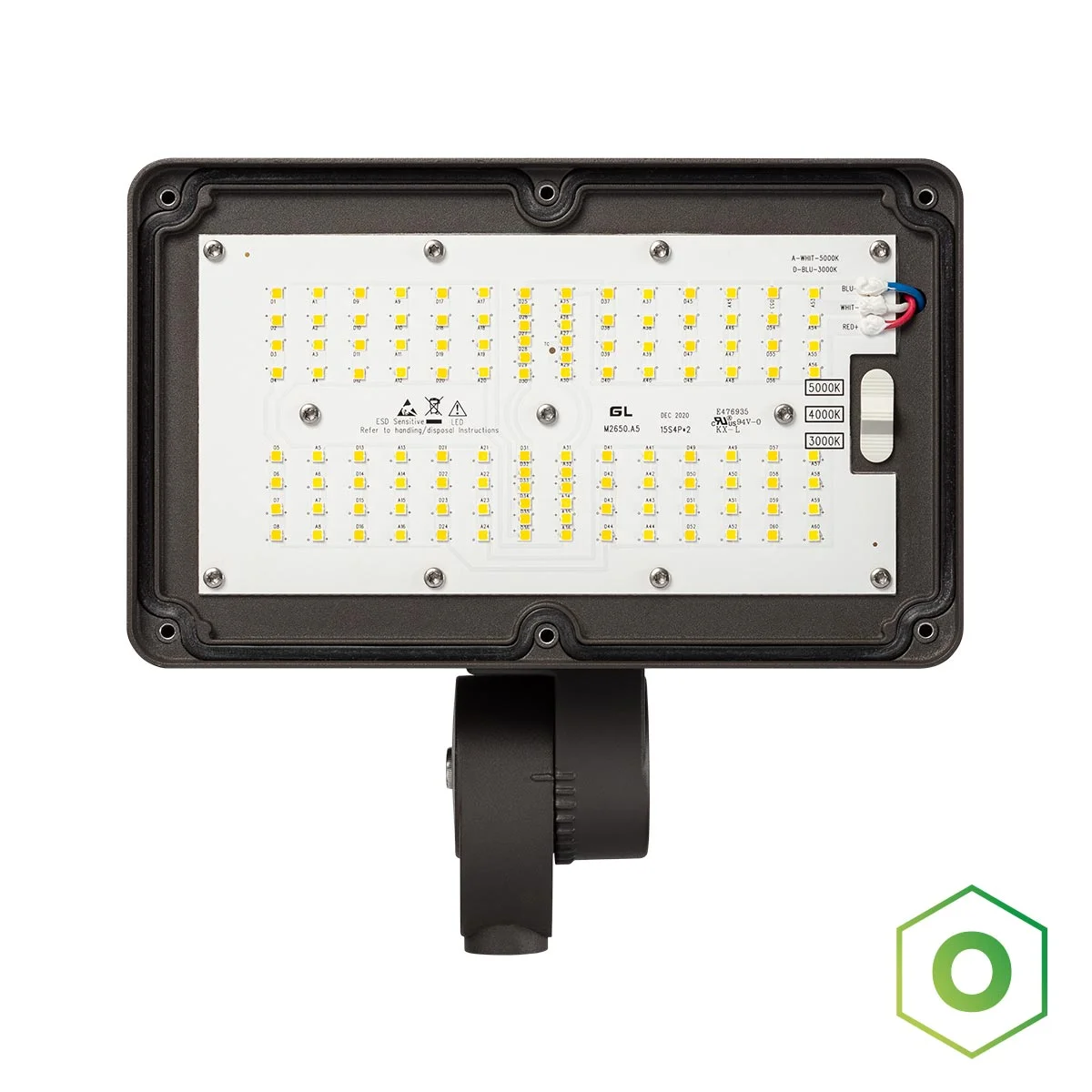6PK Origin LED Large Flood Light, 10,181 Lumens, 72W, CCT Selectable, Knuckle, Includes Photocontrol,120-277V - Image 2