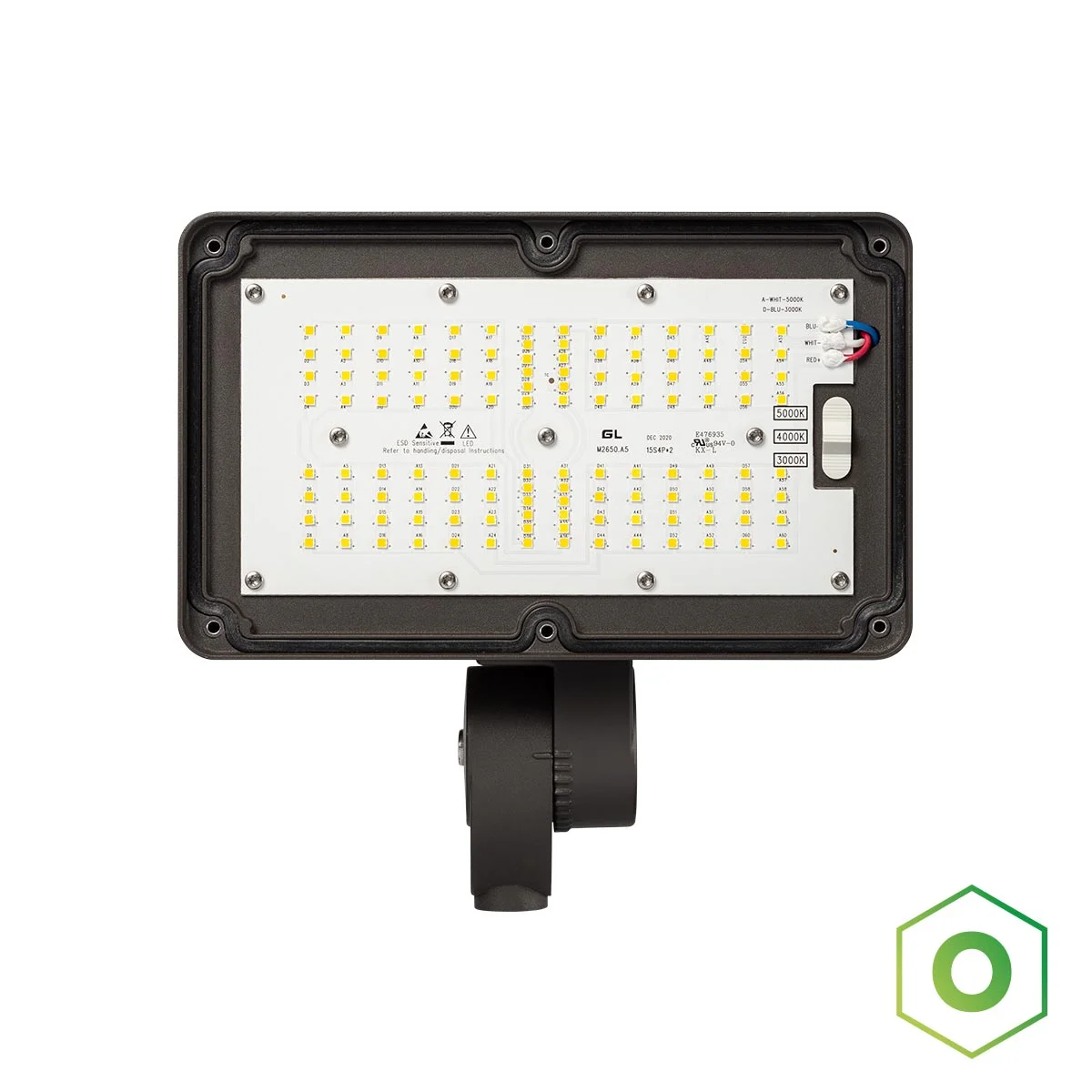 6PK Origin LED Medium Flood Light, 3,855 Lumens, 26W, CCT Selectable, Knuckle, Includes Photocontrol,120-277V - Image 2