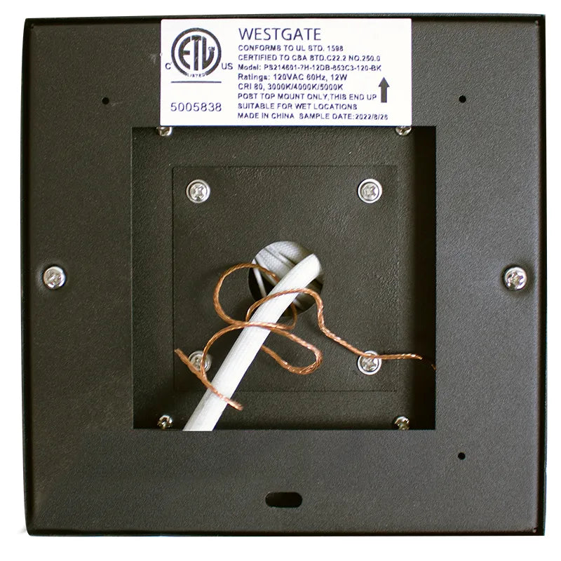 LED Pier Mount Light, 18W, CCT Selectable,120V - Image 3