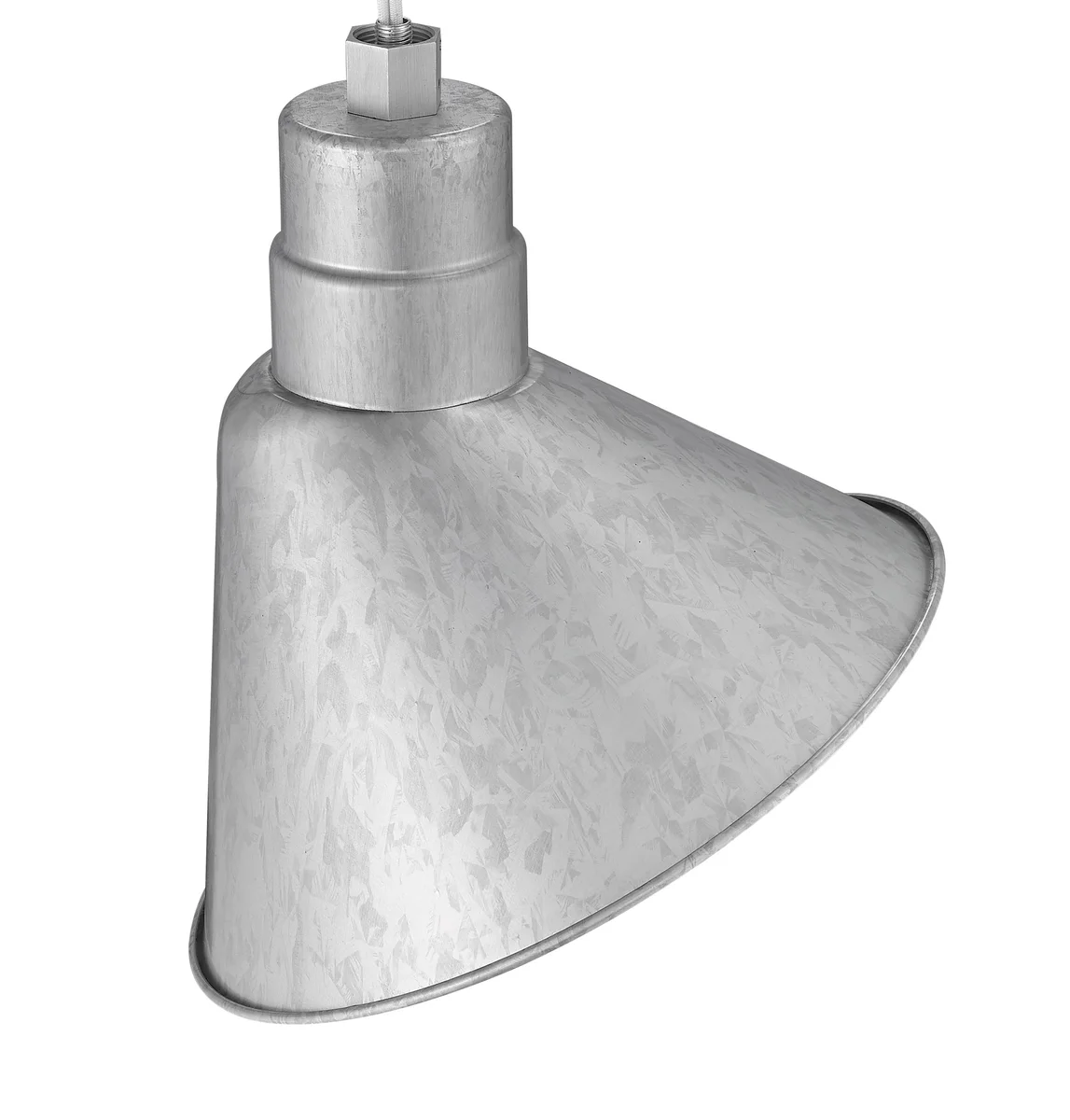 Millennium Lighting 12" RLM Angle Shade, Galvanized Finish - Image 5