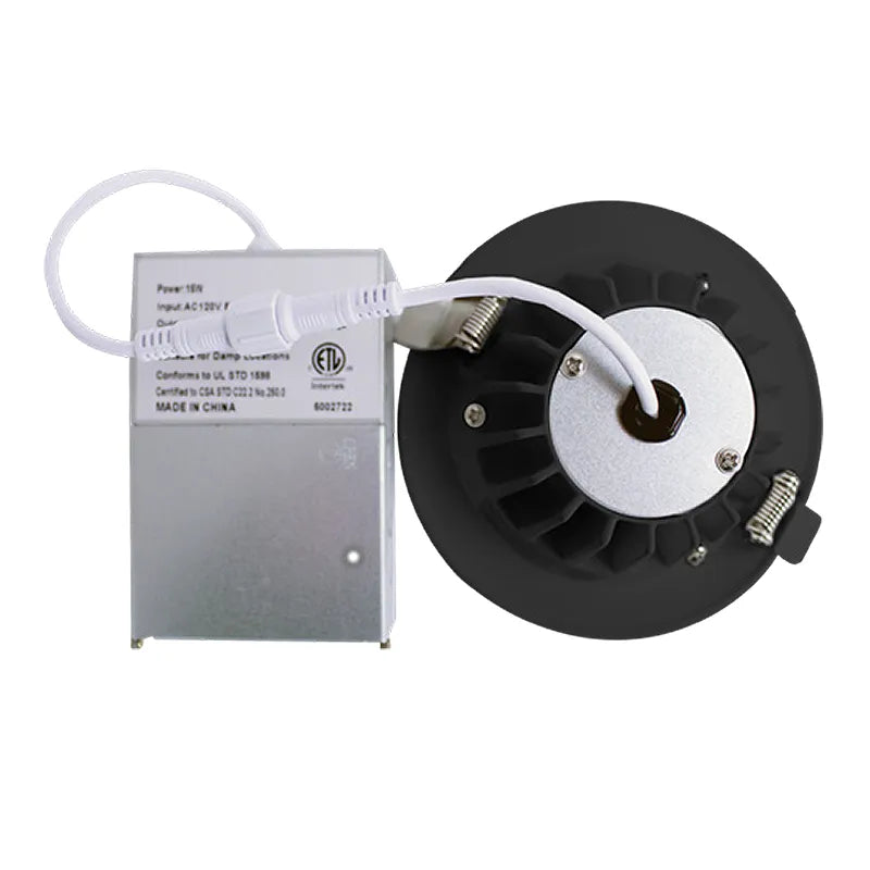 Round 1" High-Output Low-Glare Canless Recessed Lights, 600 Lumens, 8W, CCT Selectable, 120V, White - Image 2
