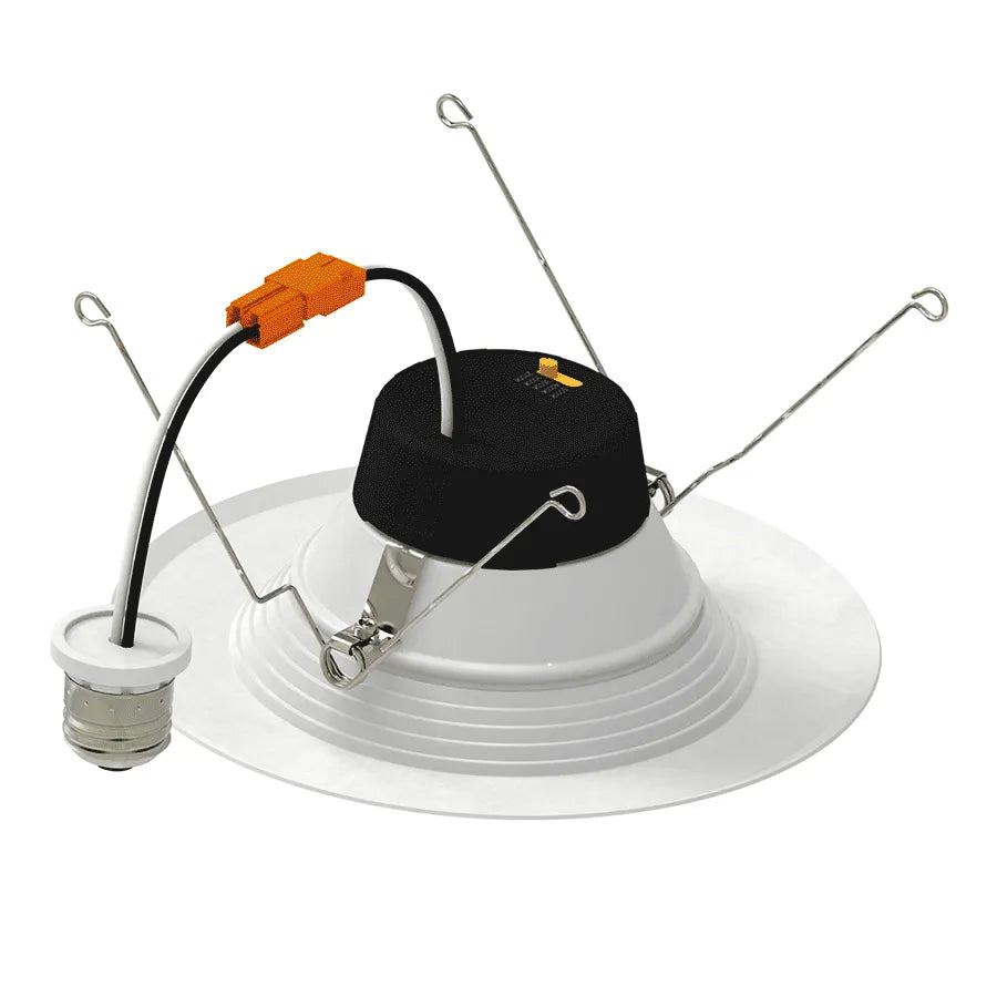 6" LED Retrofit Downlight, 900 Lumens, 10.5W, CCT Selectable, Baffle Trim, 120V - Image 3