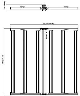 LED Horticultural Lighting Fixture, 650 Watt, 1950 PPF, 120-277V - Image 3