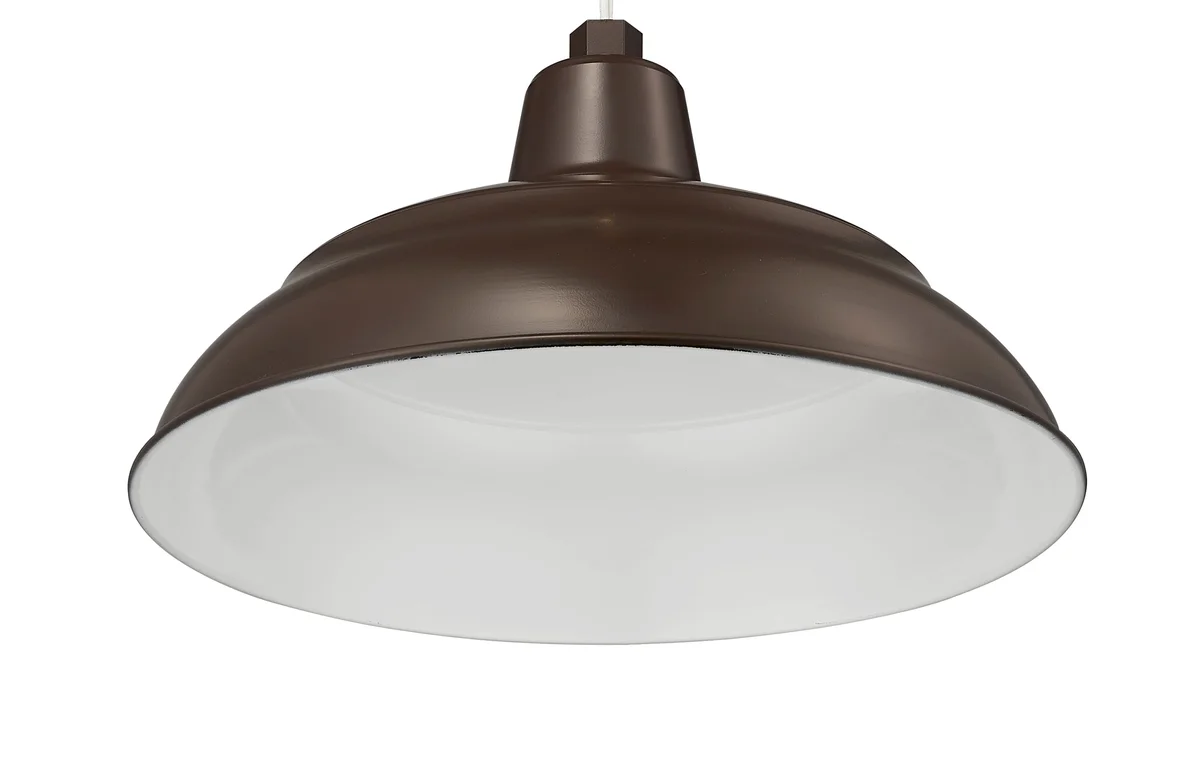 Millennium Lighting 17" RLM Warehouse Shade Goose Neck Mount, Architectural Bronze Finish - Image 4