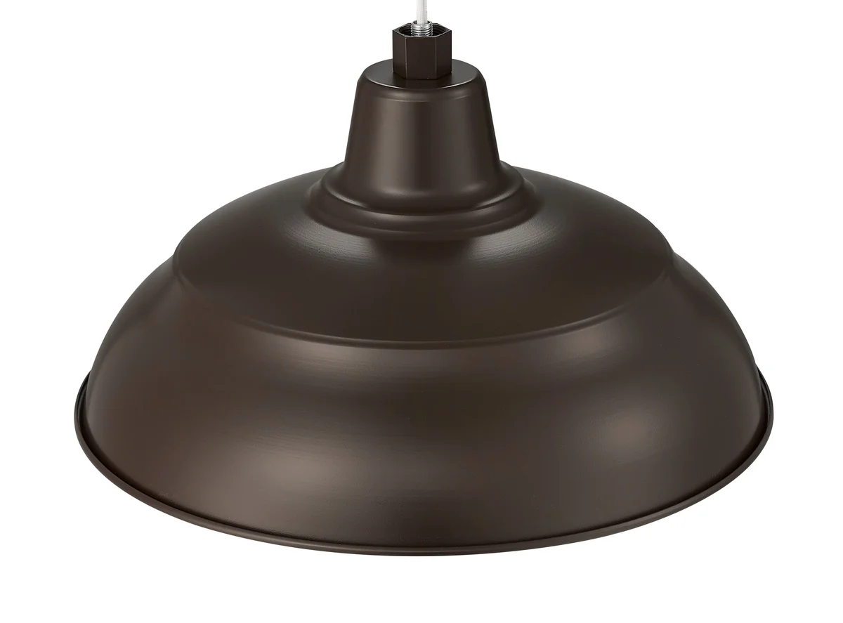 Millennium Lighting 17" RLM Warehouse Shade Goose Neck Mount, Architectural Bronze Finish - Image 5