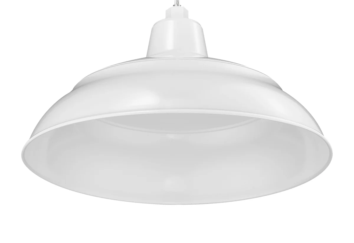 Millennium Lighting 17" RLM Warehouse Shade Goose Neck Mount, White Finish - Image 4