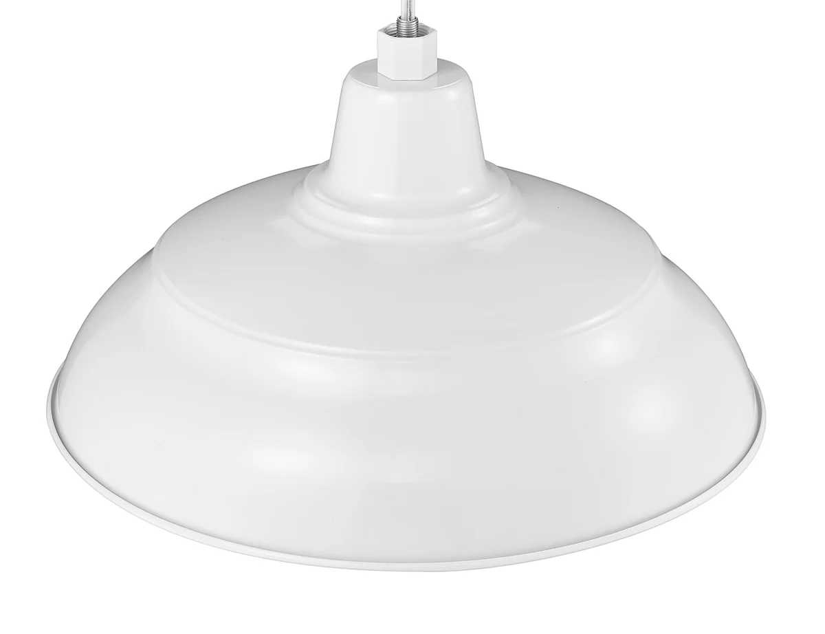 Millennium Lighting 17" RLM Warehouse Shade Goose Neck Mount, White Finish - Image 5