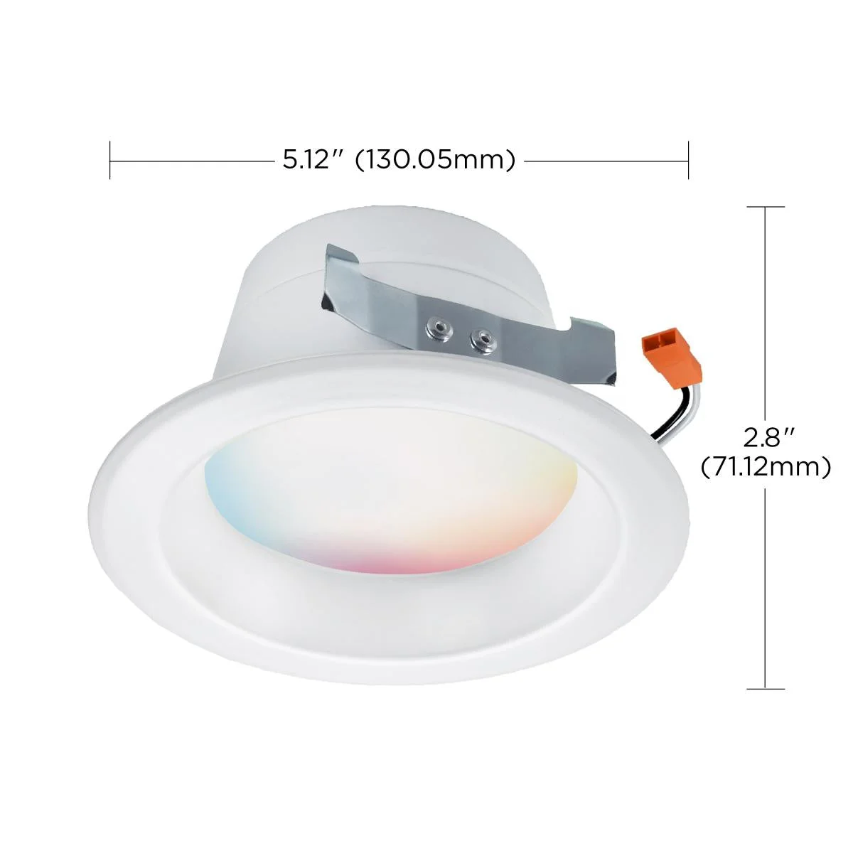 4 Inch LED Recessed Downlight, 8.7W, 700 Lumens, RGB & Tunable White, Starfish IOT, 120V - Image 3