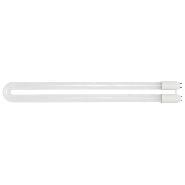 24 PK SATCO 13W T8 U-Bend LED; 50000 Average rated hours; Medium bi-pin base