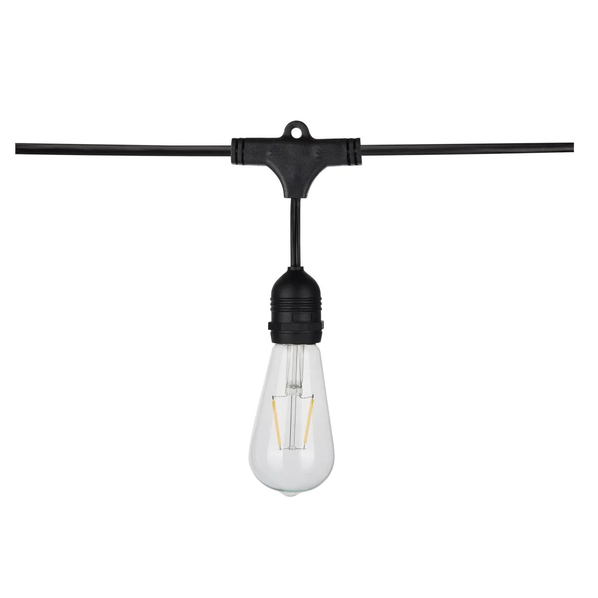 24Ft, LED String Light, 12 Vintage ST19 bulbs Included, 120 Volts - Image 2