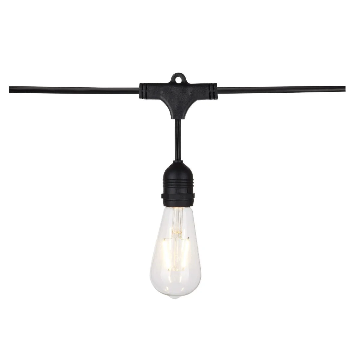 24Ft, LED String Light, 12 Vintage ST19 bulbs Included, 120 Volts - Image 3