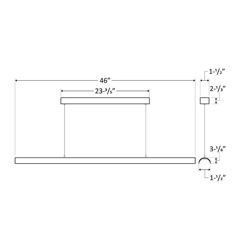 4' LED Direct or Indirect Linear Fixture, 2,500Lumens, 20W/25W/30W Selectable, 120-277V, CCT Selectable 3000K/3500K/4000K, White or Black Finish - Image 13