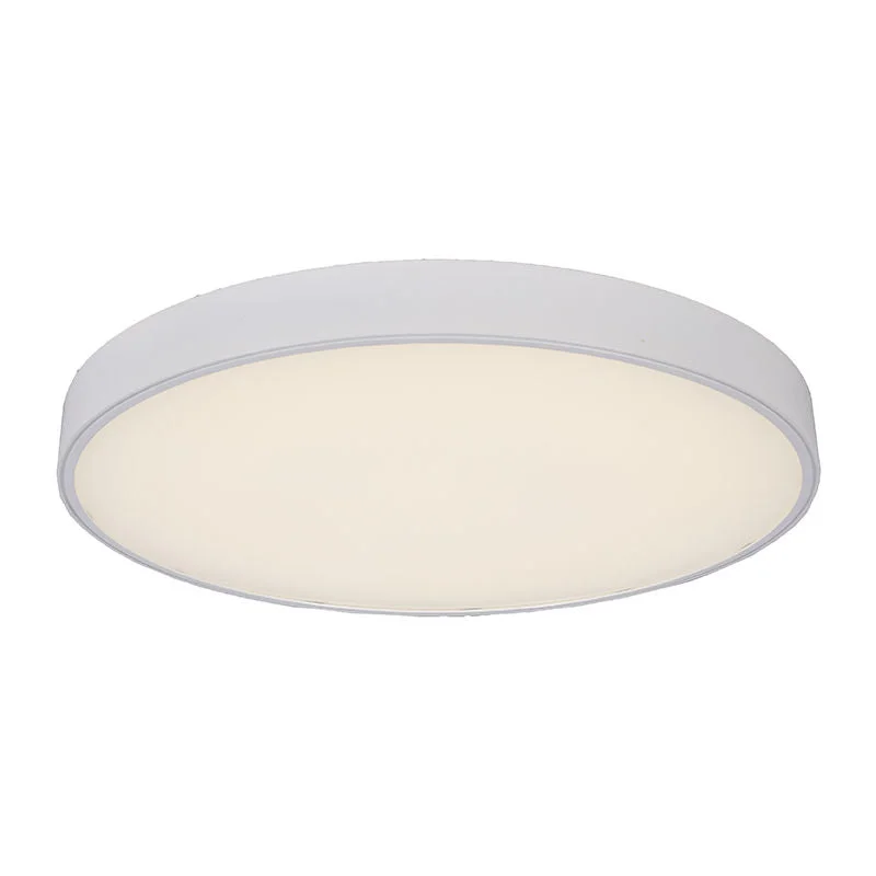 LED Architectural 24" Round Pendant Down Light, 5,116 Lumens, 30W/40W/50W Selectable, 120-277V, CCT Selectable 3000K/3500K/4000K, White Finish - Image 3