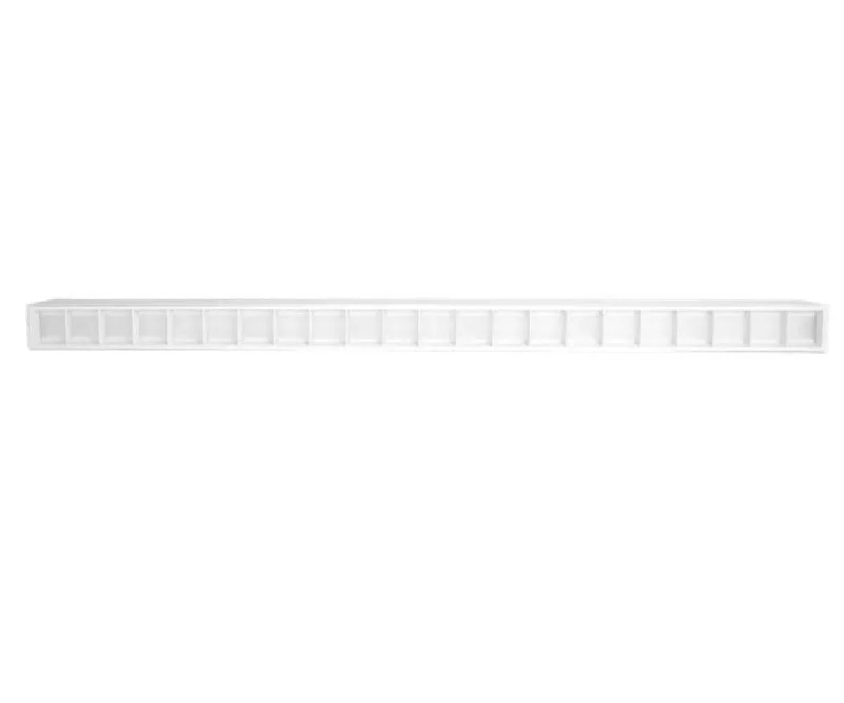 8FT Superior Architectural Seamless Linear Lights with White Louver Lens, 9420 Lumen Max, 80W, CCT Selectable, 120-277V - Image 3
