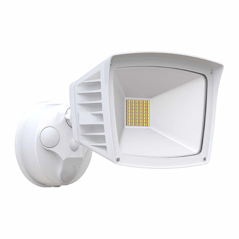 LED Dimmable Security Light, 3400 Lumens, 28 watt, 120V, CCT Selectable, Bronze or White Finish - Image 2