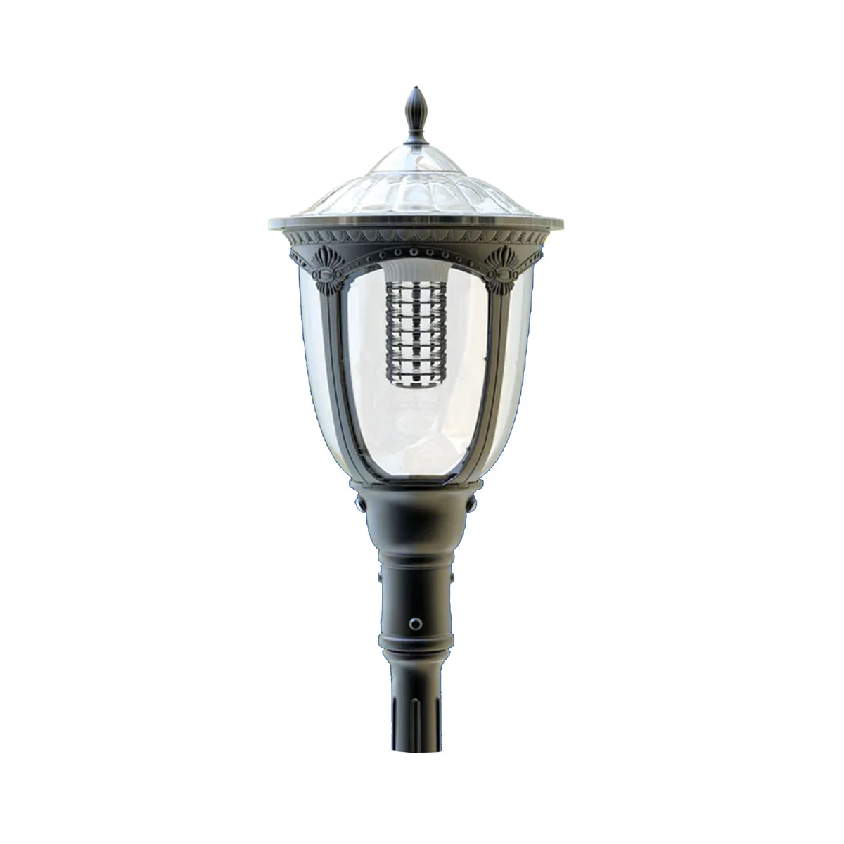 Off-Grid LED Solar Post Top Light, 2000 Lumens, 4000K