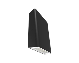 SLIM LED Wall Pack, 873 Lumen Max, Wattage and CCT Selectable, Integrated Photocell, 120-277V, Bronze or White Finish