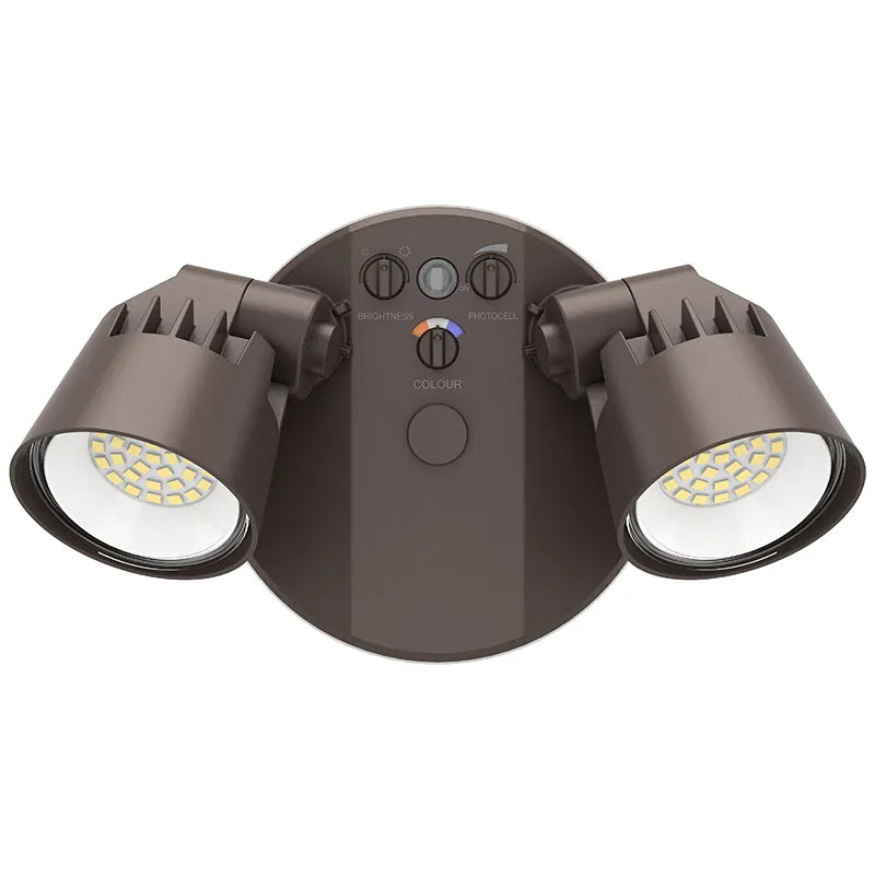 X-Gen Advance Security Lights, 3250 Lumens, Wattage and CCT Selectable, 120V, Bronze, White or Black Finish - Image 2