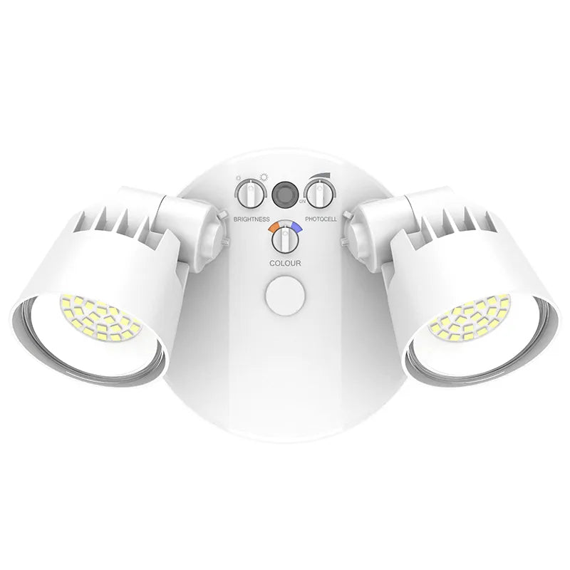 X-Gen Advance Security Lights, 3250 Lumens, Wattage and CCT Selectable, 120V, Bronze, White or Black Finish - Image 6