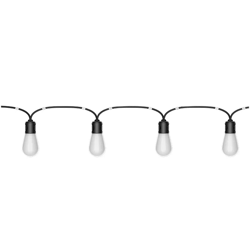 53FT 15 Lamp Commercial Grade LED String Light, RGB-IC, IP65 Rated, 100-240V - Image 2