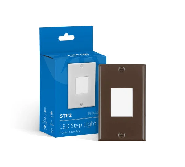 LED Step Light, Frosted, 2700K, Photocell Option, 120V, Black, Oil Rubbed Bronze, or White Finish - Image 2