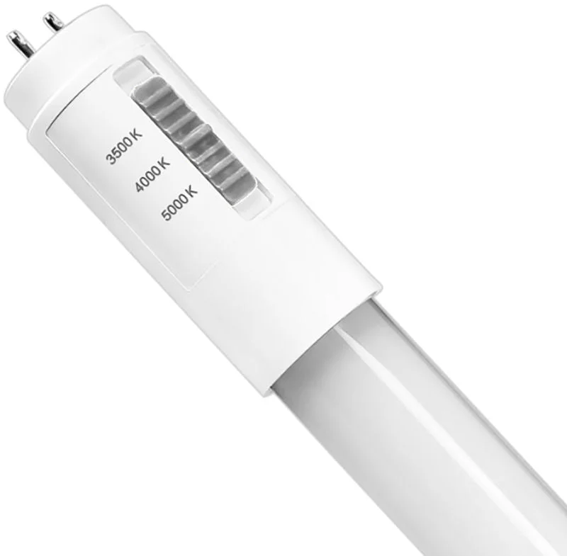 12PK 2 ft. T8 LED Frosted Tube, 8W, 1200 Lumens, CCT Selectable, 120-277v - Image 2