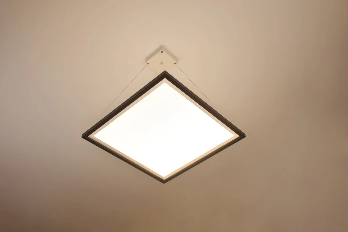 2X2 Square Up/Down Pendant LED Fixture, 5000 Lumen Max, Wattage and CCT Selectable, Pendant Mounted, 110-277V, White or Black Finish - Image 7