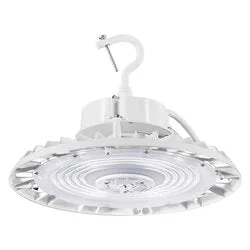 LED UFO High Bay, 22,500 Lumen Max, Wattage and CCT Selectable, 120-277V, White Finish