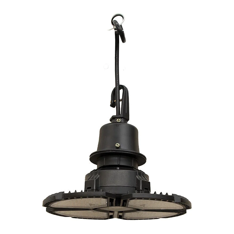 LED UFO High Bay Lamp, 12,000 Lumens, 100 Watt, 120-277V, 5000K, Black Finish - Image 2