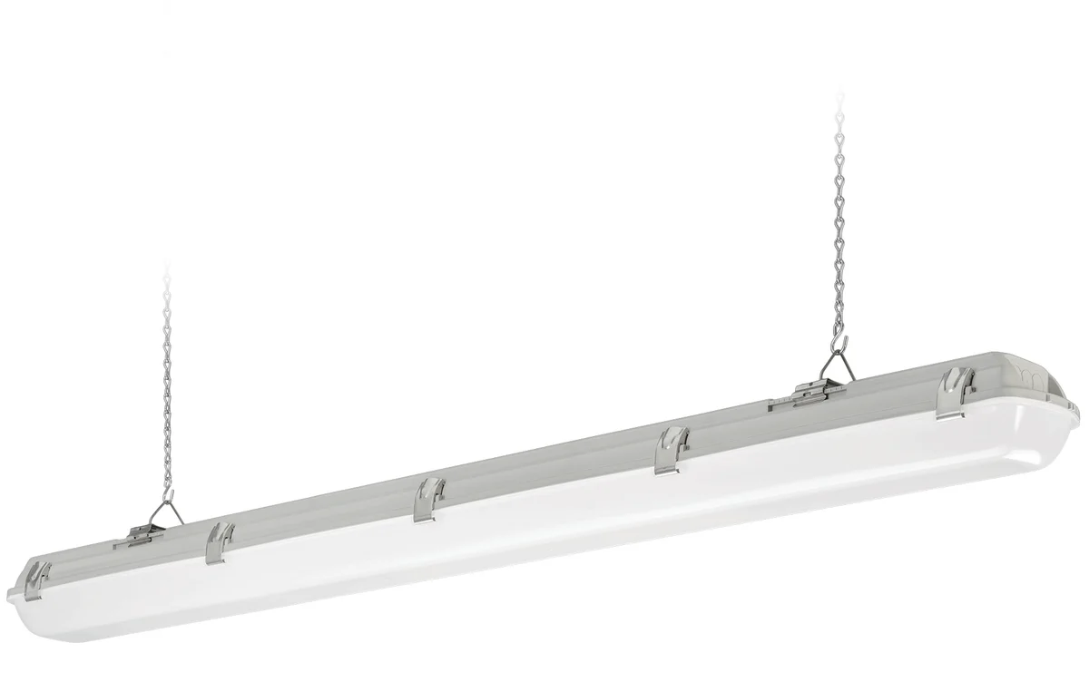 4' LED Vapor Tight Light, 3,600 Lumens, 31W, 4000K CCT, White Finish