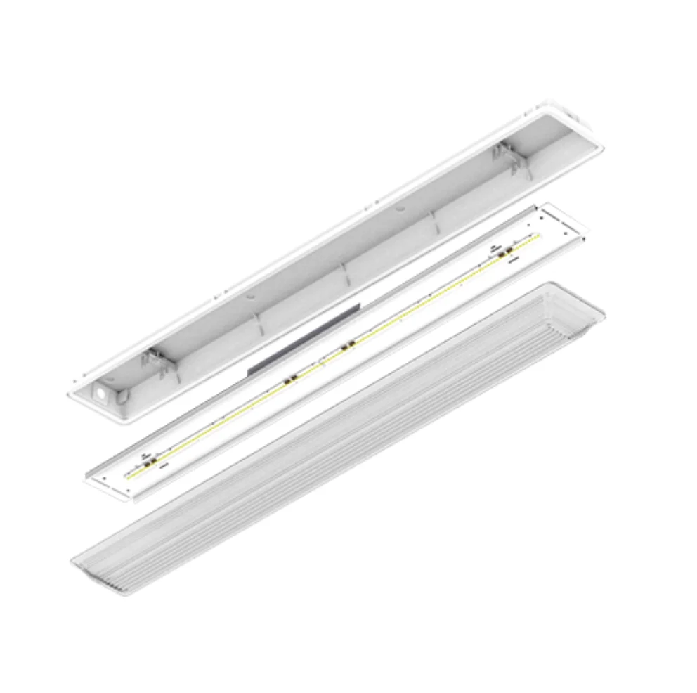 4FT LED Vapor Tight Retrofit Kit, 2670 Lumens, 18W, 3000K, 3500K, 4000K, or 5000K, 120-277V