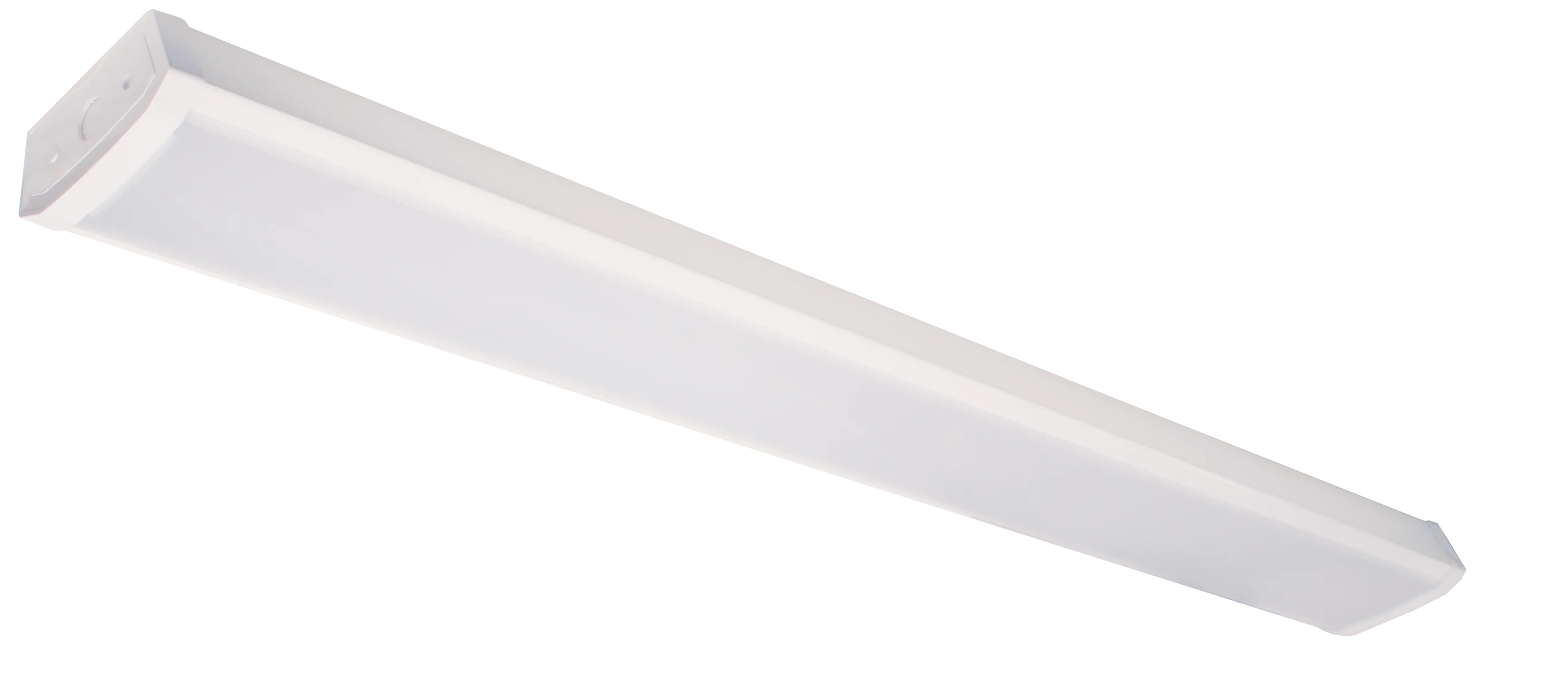4FT LED ECONOMY WRAP-AROUND FIXTURE, 5200 Lumen Max, Wattage and CCT Selectable, 120-277V