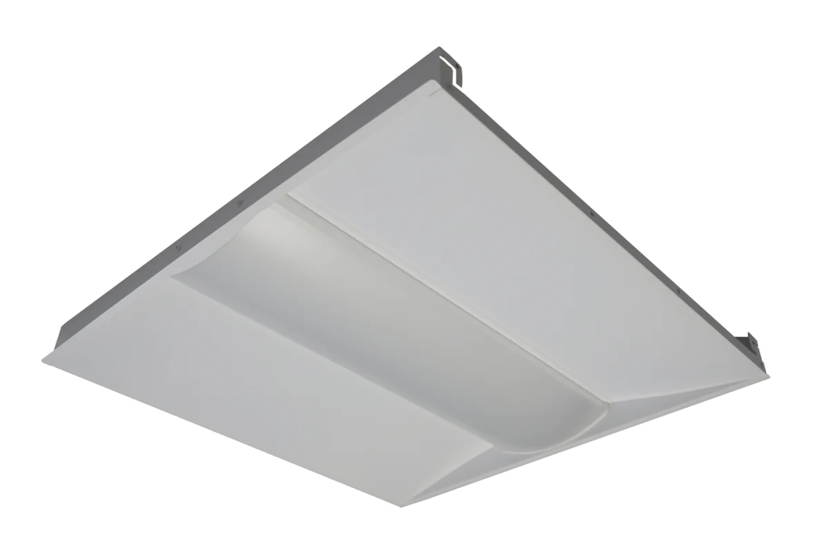 2 x 2 Foot LED Center Basket Troffer, 22W/27W/32W Selectable, 4370 Lumens, CCT Selectable 3500K/4000K/5000K, 120-277V