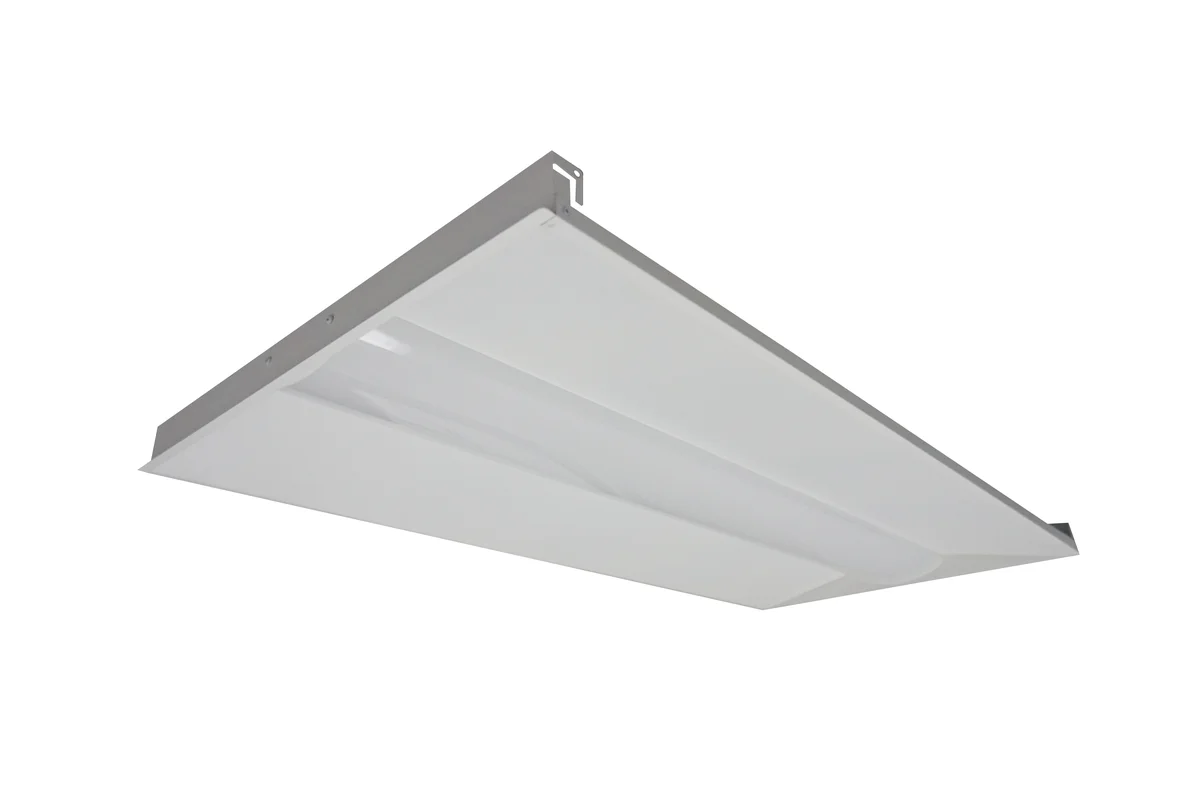 2 x 4 Foot LED Center Basket Troffer, 33W/37W/44W Selectable, 5850 Lumens, CCT Selectable 3500K/4000K/5000K, 120-277V