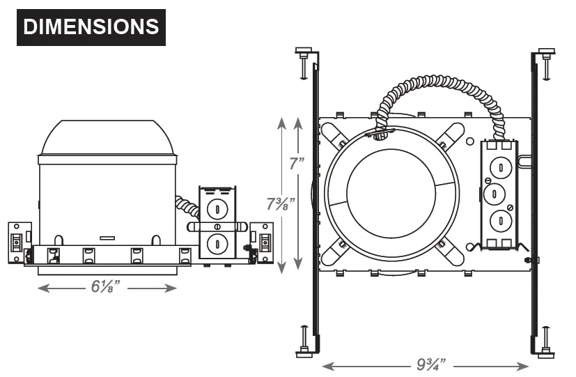 Recessed Emergency Downlight with Gimbal Trim, 120/277V - Image 3