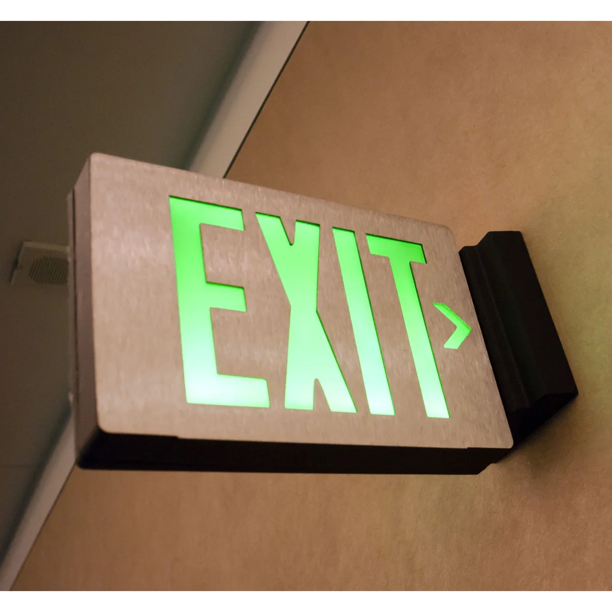 LED Die-Cast Aluminum Exit Sign, Single faced, Red - Image 4