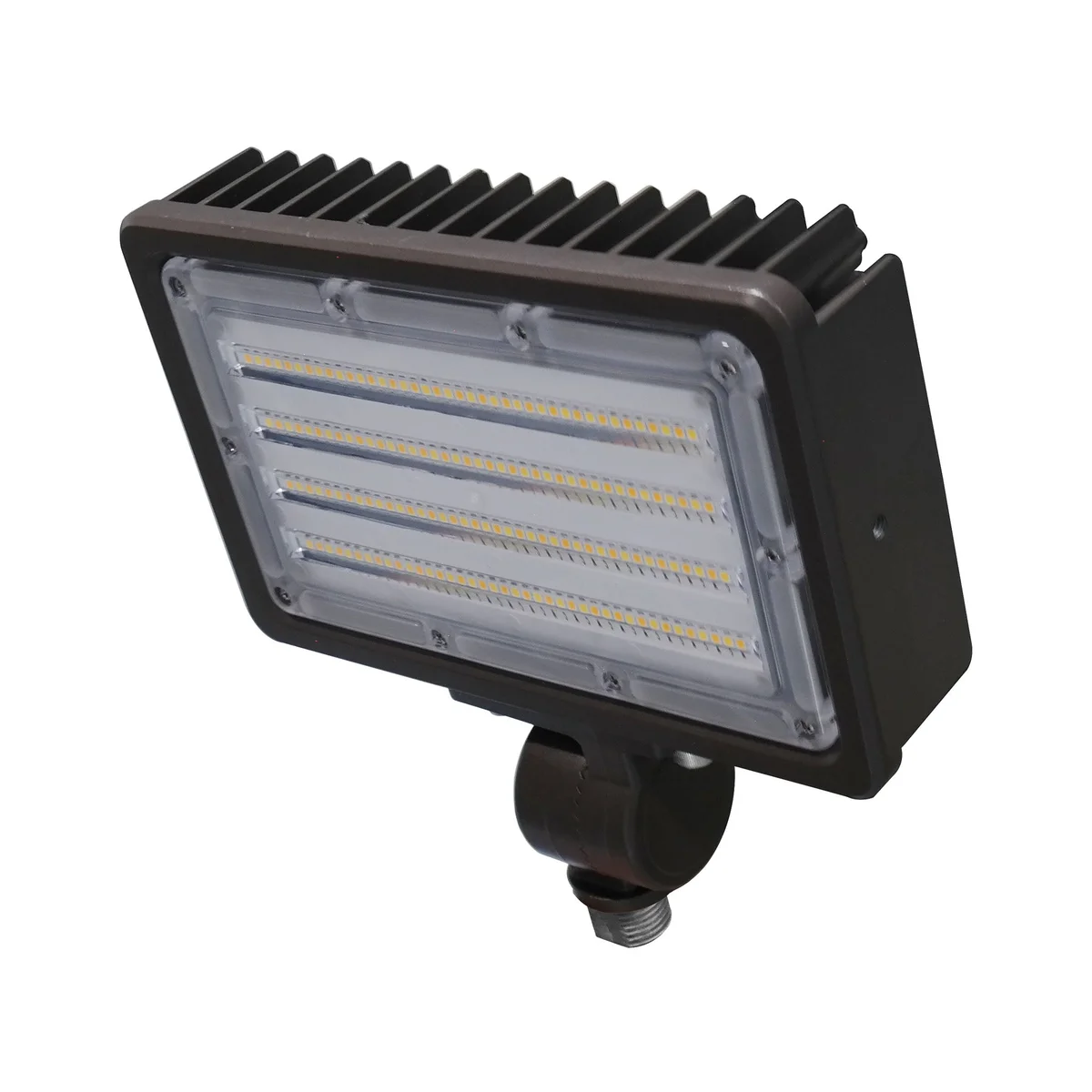 LED Flood Light, 4000 or 7000 Lumens, CCT Selectable, 120-277V, Yoke Mount and Ground Stake Mount Options, Dark Bronze Finish - Image 2