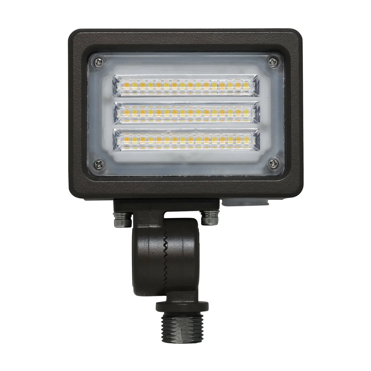 LED Flood Light, 4000 or 7000 Lumens, CCT Selectable, 120-277V, Yoke Mount and Ground Stake Mount Options, Dark Bronze Finish - Image 5