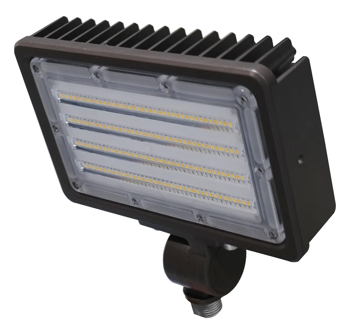 LED Flood Light, 4000 or 7000 Lumens, CCT Selectable, 120-277V, Yoke Mount and Ground Stake Mount Options, Dark Bronze Finish - Image 6